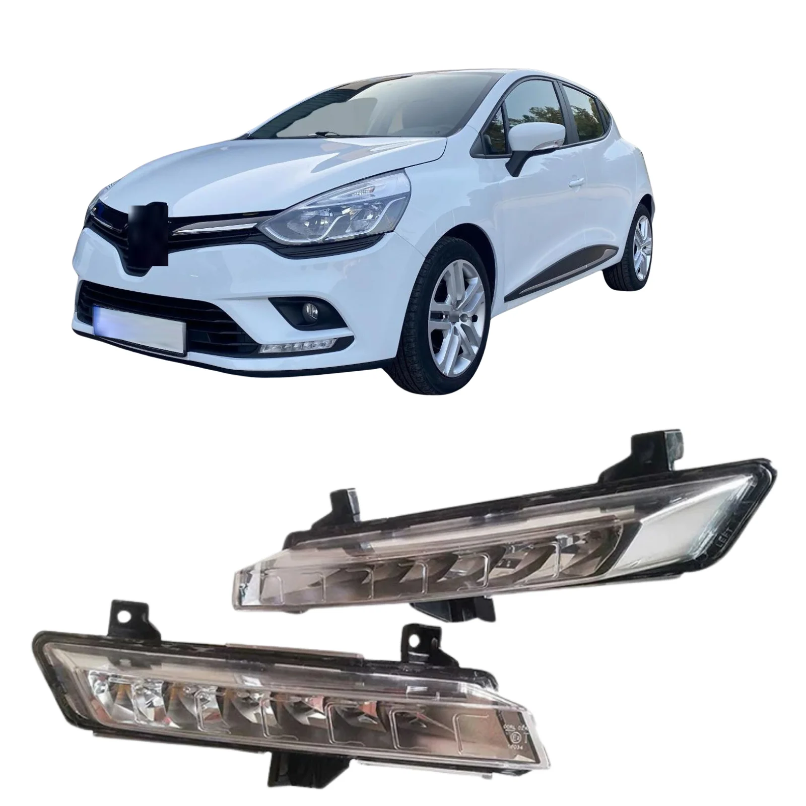 Daytime Running Lights For Renault Clio IV 4 2017-2020 Right Or Left 266051034R 266007864R High Quality Led Lights Spare Parts