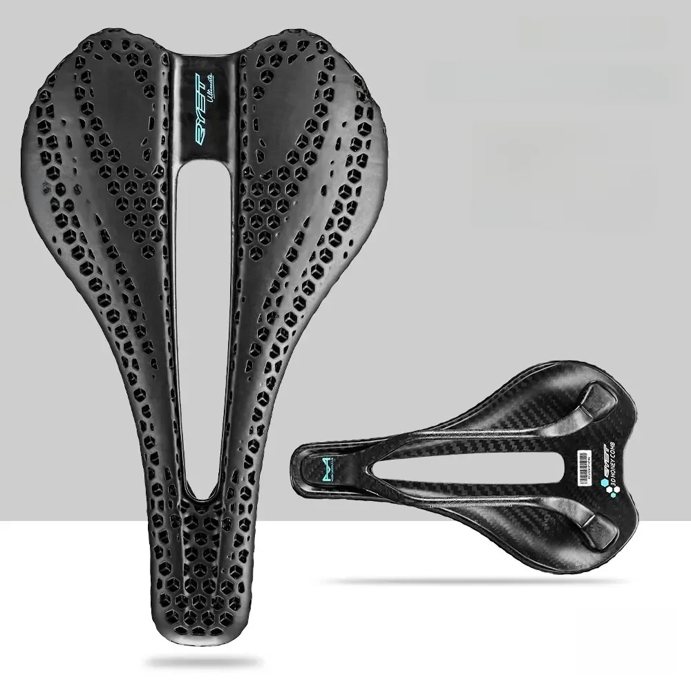 AliExpress UK RYET Carbon 3D Printed Saddle Ultralight 135g 7*7 Bike Seating For Men Women Triathlon Road MTB