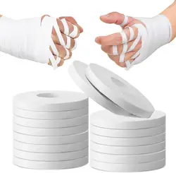 10 Pack White Finger Tape Athletic Tape Feet Sports Tape for Rock Climbing, BJJ Jiu Jitsu, Grappling, MMA, Hockey Stick