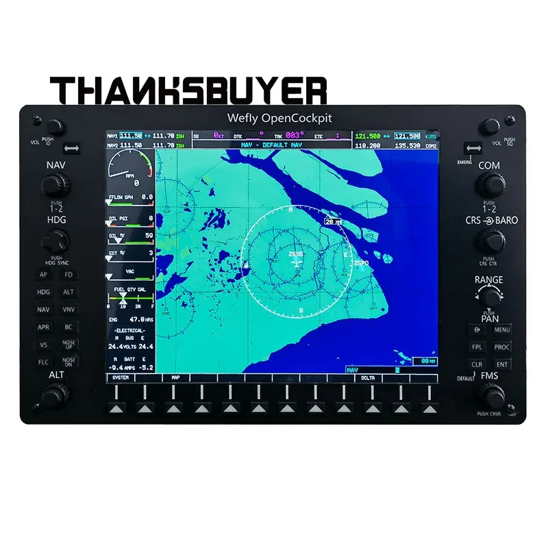 Webly-opencockpit g1000 pfdプライマリーフライト,多機能mfdディスプレイ,プラグアンドプレイ,フライトシミュレーション用10.4インチLCD