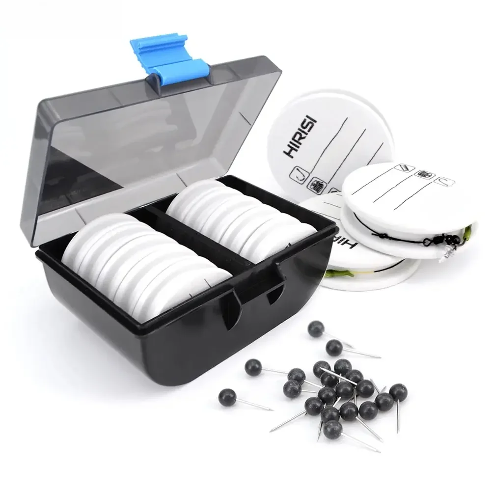 Hirisi 10 pièces EVA mousse bobines carpe plate-forme de pêche enrouleurs ligne Leader fil conseil enroulement ligne conseil crochet plate-forme stockage Pesca