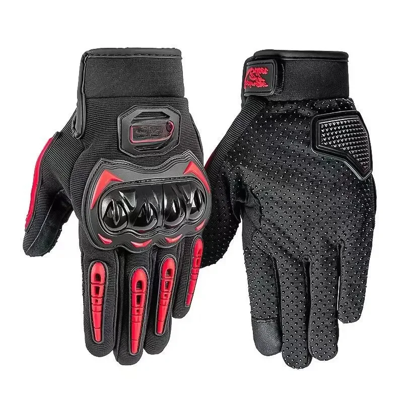 AliExpress Motorcycle Gloves Black Racing Genuine Leather Motorbike Road Riding Team Glove Men Summer Winter Cycling Gloves