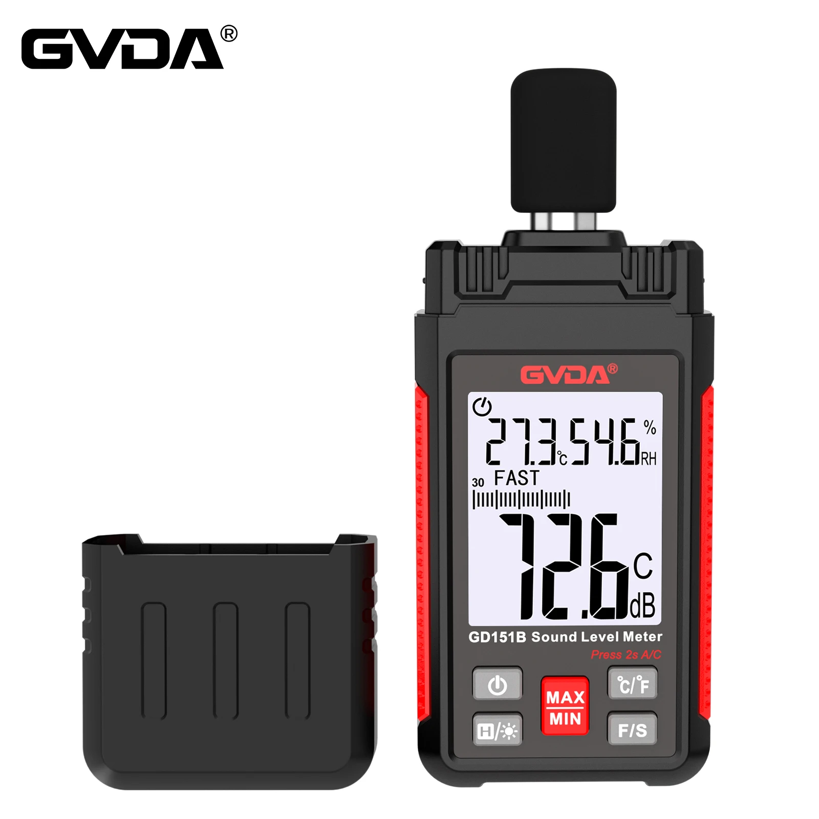 GVDA Digital Sound Level Meter Audio Level Meter Sonometro Sound Meter Decibelimetro 30-130dB Decibel Meter Portable Noise Meter 