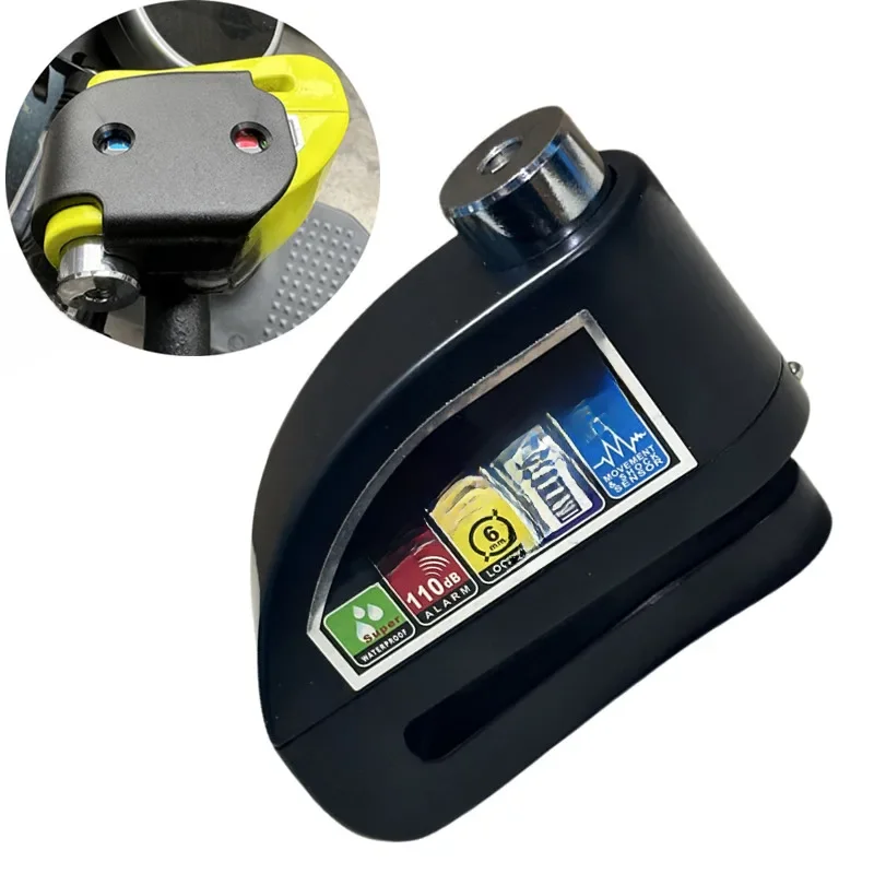 AliExpress falante Falante Motorcycle Disc Brake Alarm Lock Bicycle Motor Bicycle Anti-theft Wheel Disc Brake Lock waterproof +Lock Bracket