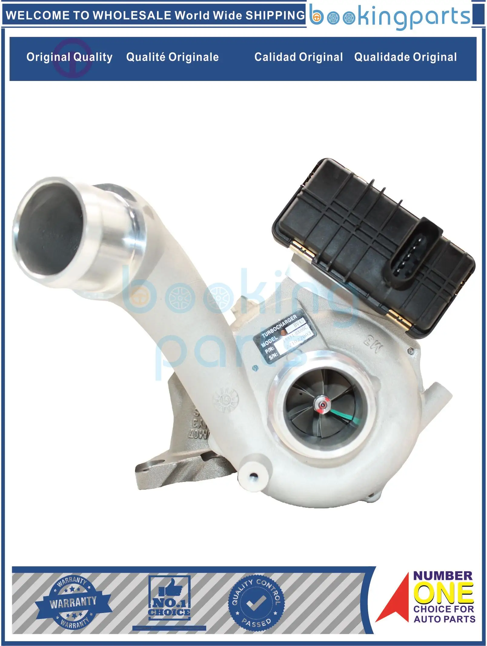 Turbocompresor Automotriz para NISSAN FRONTIER NP300 D23X 15-, 144118X00D,14411-8X00B,144118X00B,14411-KH80A,14411KH80A,14411-8X00