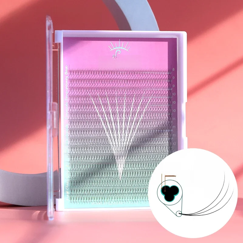 Song Lashes 3D 640 Fans Spitze Basis Promade Fans Wimpernverlängerung Scharfe dünne spitze Basis Promade Volumen Fans Wimpern 3D
