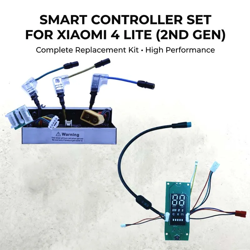 

1200W 24-63V 7-25A Intelligent Controller for Xiaomi4 Lite 2nd Gen Scooter, with Display Panel & XT30-XT60 Adapter Cable