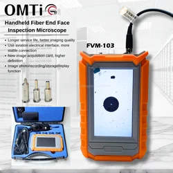 OMTiG FVM-103 Hand-Held Fiber Inspection Microscope (New Monitor), Which Could Inspect End Face SC, FC, ST UPC, APC Connector