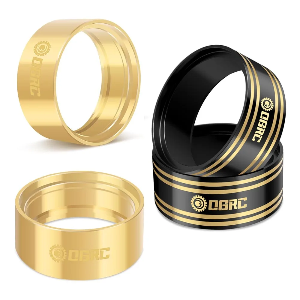 1.9'' Brass 105g/1pc Wheel Counter weight Clamp Ring Fits 1.9 Wheel Rim for 1/10 TRX4 6 Axial SCX10 I II III Pro Redcat GEN7 8
