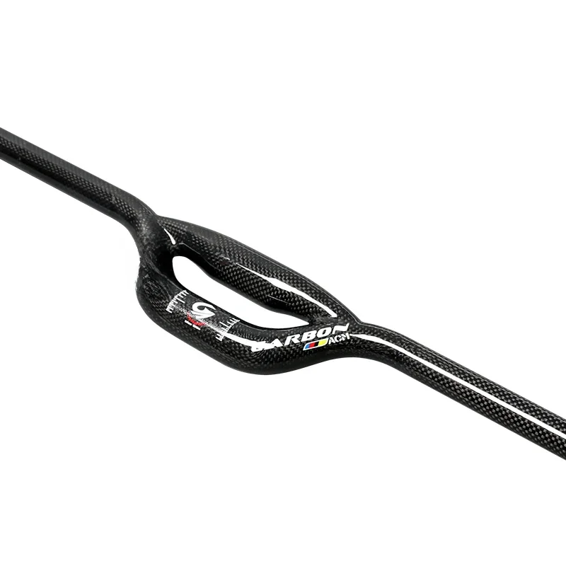AliExpress New ASIACOM Foled bike 3K full carbon fibre Double tube bicycle handlebar carbon bar with bumper strengthen 25.4/31.8*600-740mm