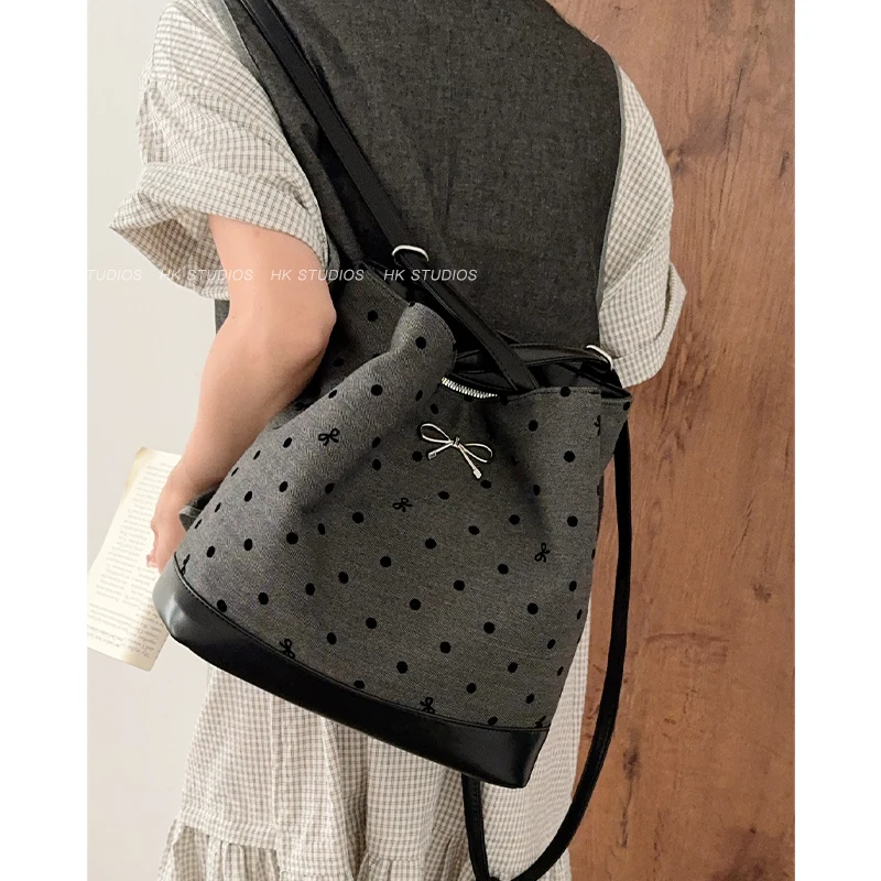 

Bowknot Backpack Shoulder Bag Handbag Women New Bucket Bag Underarm Sac Design Hand Bag Ladies Bolsas Shipping Free Sale Tote