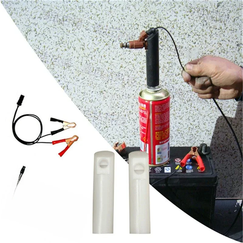 Injecteur de nettoyage de carburant de voiture, nettoyeur de chasse d'eau, adaptateur de lavage, ensemble d'outils de nettoyage, buse, Kit de bricolage, Kit d'outils de nettoyage, outil de lavage de