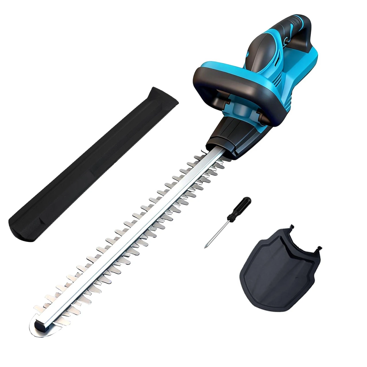 Cordless Hedge Trimmer Compatible with Makita 18V Battery, Brushless Hedge Trimmer 1200RPM 50cm Cutting Distance (No Battery)