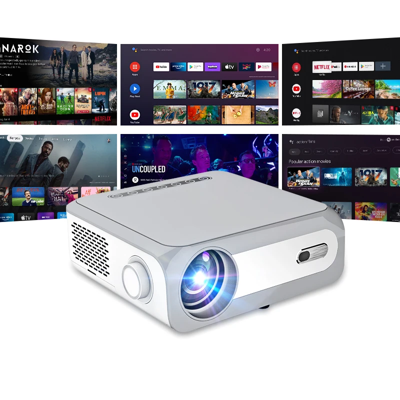 MECOOL KP1สมาร์ทโปรเจคเตอร์ Full HD 1080P 700 ANSI ลูเมน Overhead โฮมเธียเตอร์โปรเจคเตอร์จอแสดงผลอุปกรณ์สำหรับ Android ทีวี