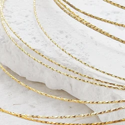 DIY Supply-4 Meters (13.12 Feet) Half Hard Solid Raw Brass Textured Wrapping Wire