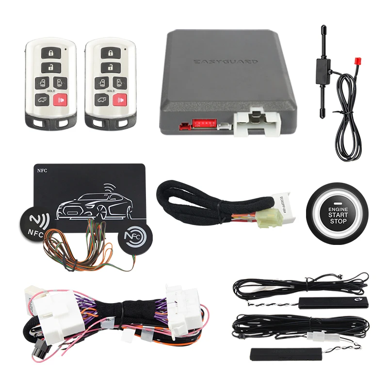 EASYGUARD Semi Plug Play Car Alarm System for Toyota Highland Camry Levin E’Z REZI corolla keyless entry