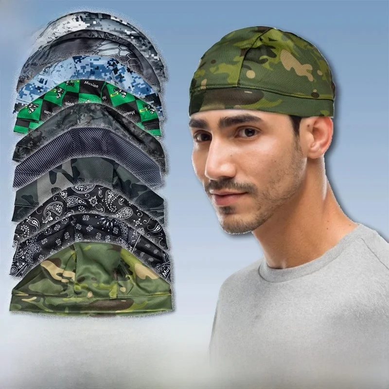 Musion High-stretch Head Cover Motorcycle Helmet Inner Cap Original Design Pochłaniająca pot czapka sportowa na zewnątrz — zdjęcie 2