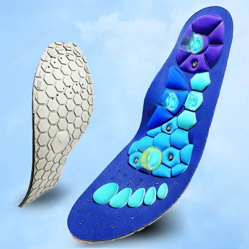 Medische Magnetische Therapie Sport Inlegzolen Massage Voet Gewichtsverlies Afslanken Acupressuur Binnenzool Anti-vermoeidheid Gezondheidszorg Schoen Pads - afbeelding 2