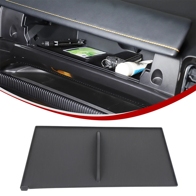 Para Ford Ranger 2023-2025 TPE Control Central de coche caja de almacenamiento de copiloto almohadilla antideslizante Panel embellecedor accesorios interiores de coche