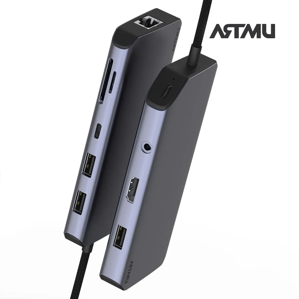 Artmu USB Type 10in 1 4K 60Hz Gen2 10Gbps Multi Hub MH410