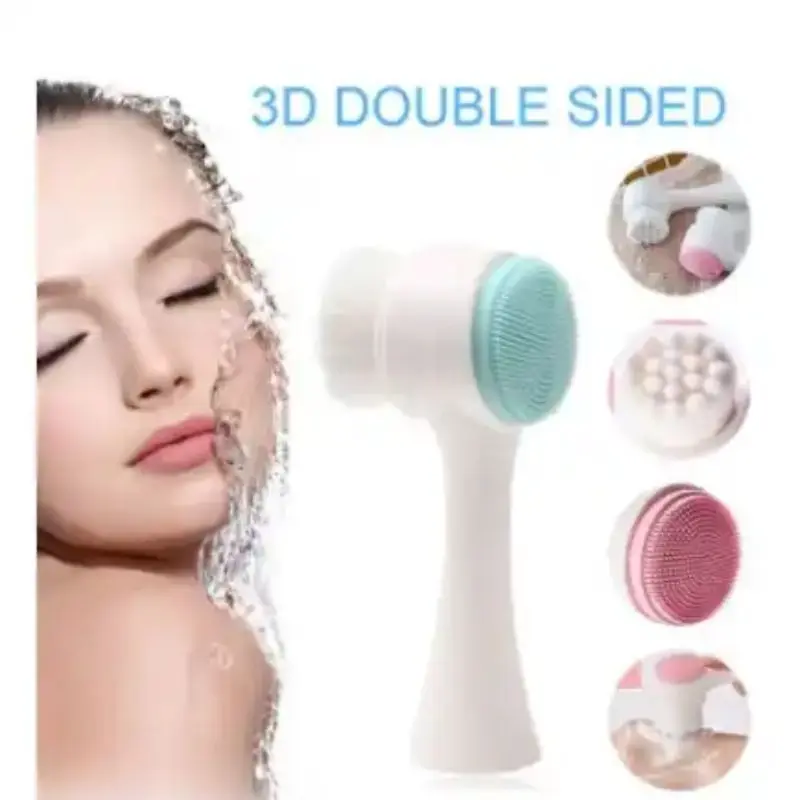 1 Puc 3D Facial Brush Massage Cleansing Smooth Day-by-day Exfoliation Skin Care