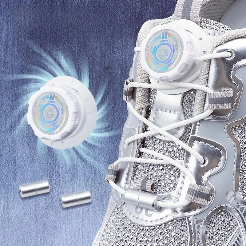 Installer les lacets à boucle pivotante simples lacets automatiques sans attaches unisexe corde épaisse baskets de Tennis lacet accessoires de chaussures