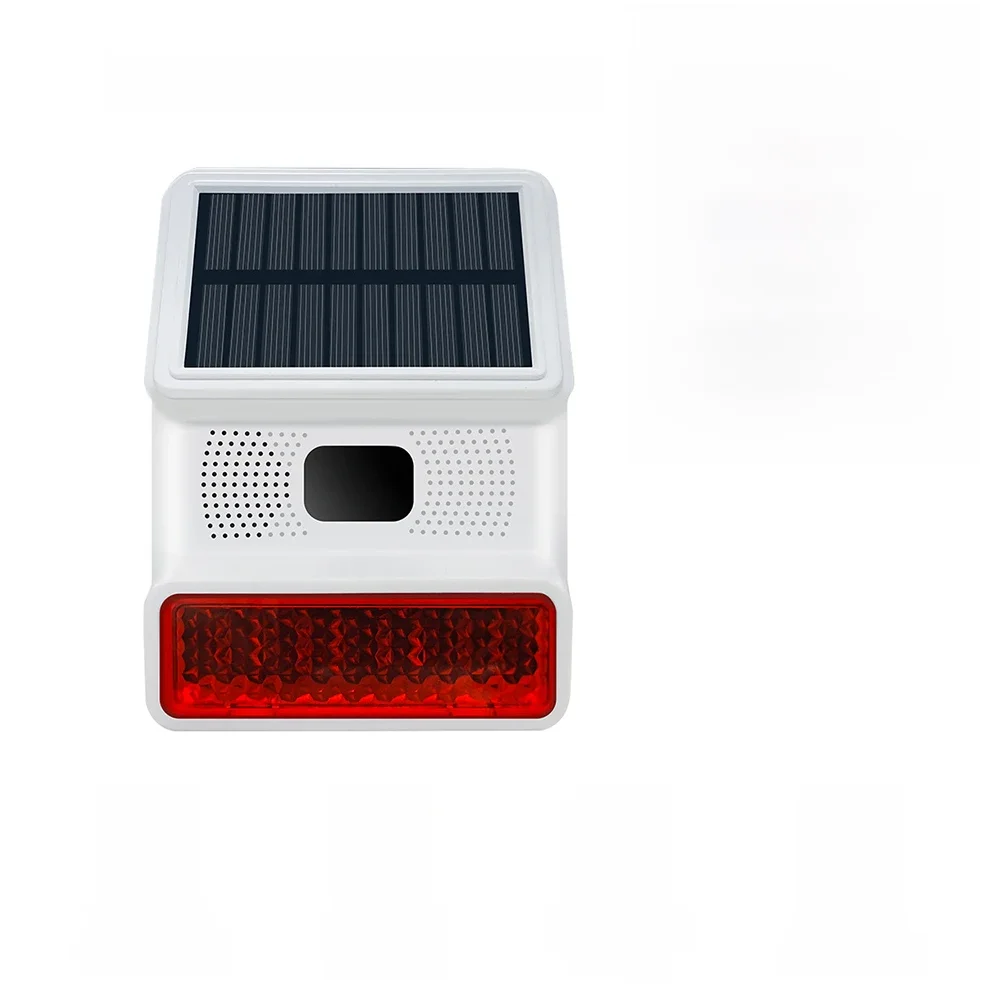 TAIBOAN 433MHZ bezprzewodowa syrena słoneczna dźwięk światła Flash Alarm zewnętrzny róg alarmowy dla Wifi GSM System alarmowy w domu — 2