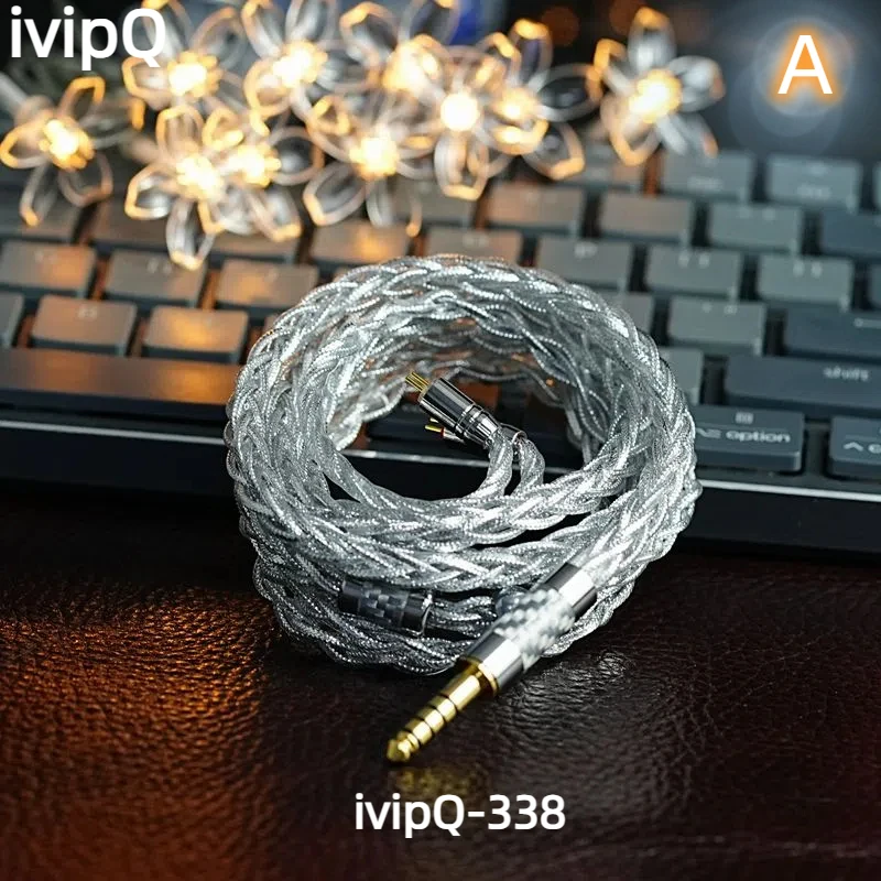 ivipQ-338 8-core HIFI headphone upgrade cable for Tangzu Fudu HOLA Zero LZ A7 ZSX C12 V90 NX7MK4/BL-03