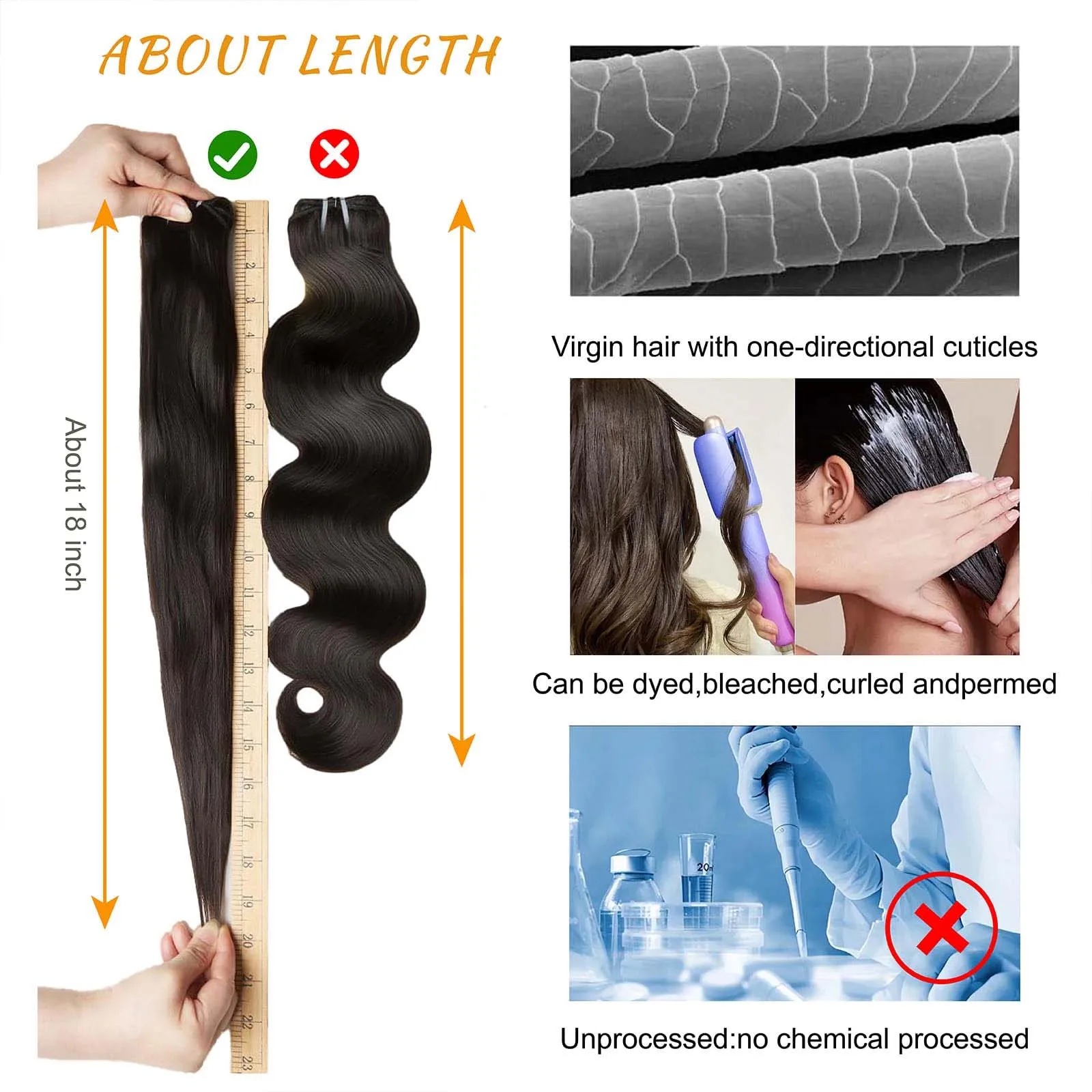 인간 모발 1 3 묶음 바디 웨이브 묶음 인간 모발 12A 등급 100% 미가공 브라질 처녀 모발 진짜 인간 모발 연장