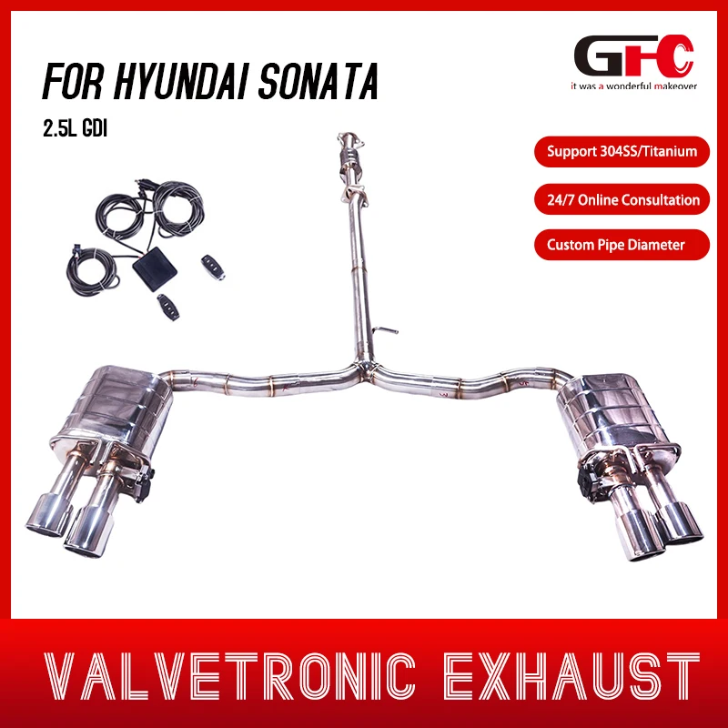 

GFC High Performance 304 Stainless Steel 2023 Hyundai Sonata 2.5L Cat-Back Exhaust System