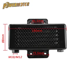 Motorcycle Oil Radiator Water Cooler Cooling Cooler M10 M12 Universal for Yamaha Monkey 125 ATV Honda Pit Bike Enduro Motocross