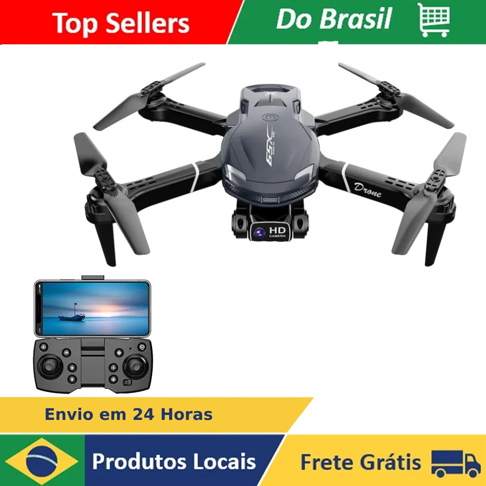 Drone XS9 HD Camera 4K Wi-Fi 2.4GHz Flight 360 Photos Videos Live Broadcast Bag Accessories