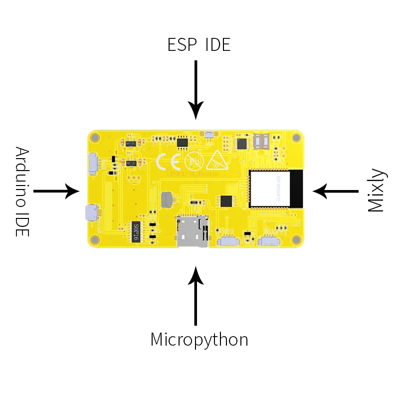 Placa de Desenvolvimento ESP32, Smart Display Module para Arduino LVGL, 2.8 em TFT LCD Touch Screen, Wi-Fi e Bluetooth, IOS, 2.8 in, 24x320