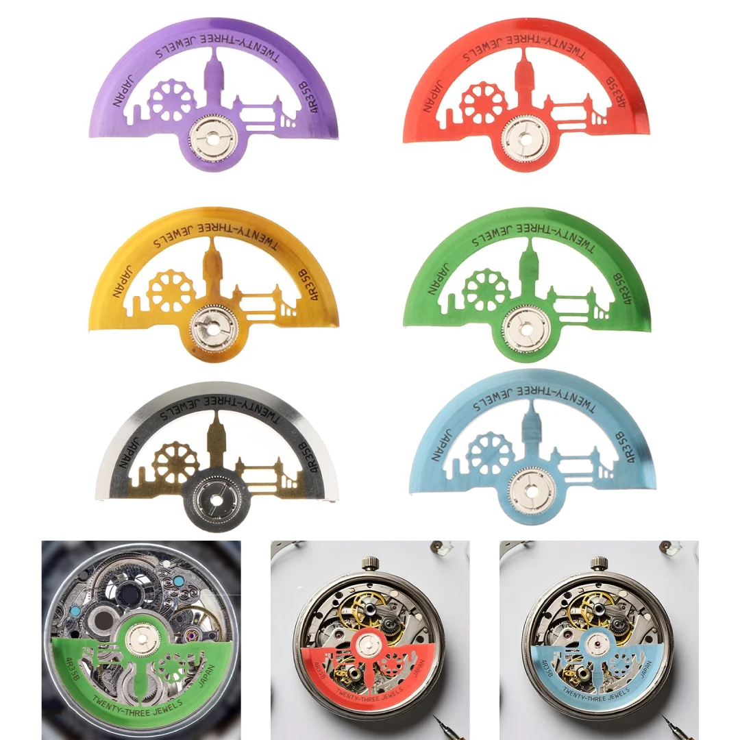 NH34 NH35 NH38 NH39 Watch Movements Watch Rotor Stable Watch Component Metal Sheet Lettering Repair Replace Compatible Parts