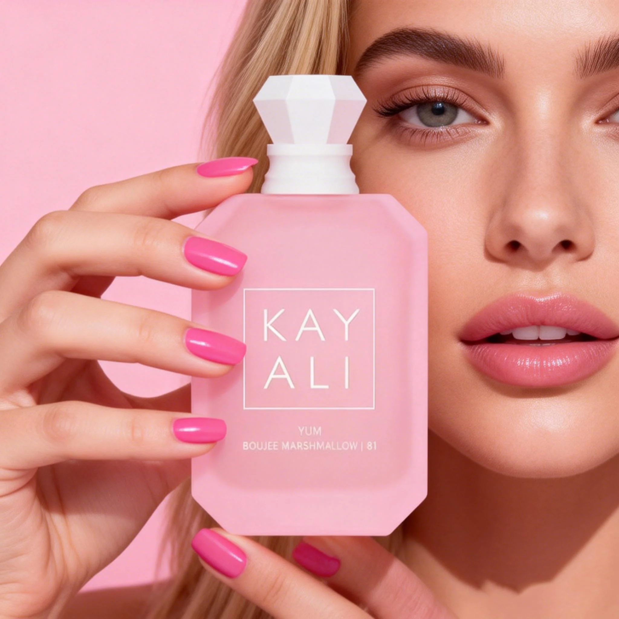 Yum Boujee Guimauve |   Eau de Parfum Intense pour Femme, Parfum Doux et Moelleux de Guimauve, Vanille et Fraise, Parfum Longue Durée, Flacon Rose Diamant, Vaporisateur de Parfum, Parfum de Luxe au Parfum de Dessert, Cadeau pour Elle, Saint-Valentin, Rendez-vous Quotidien