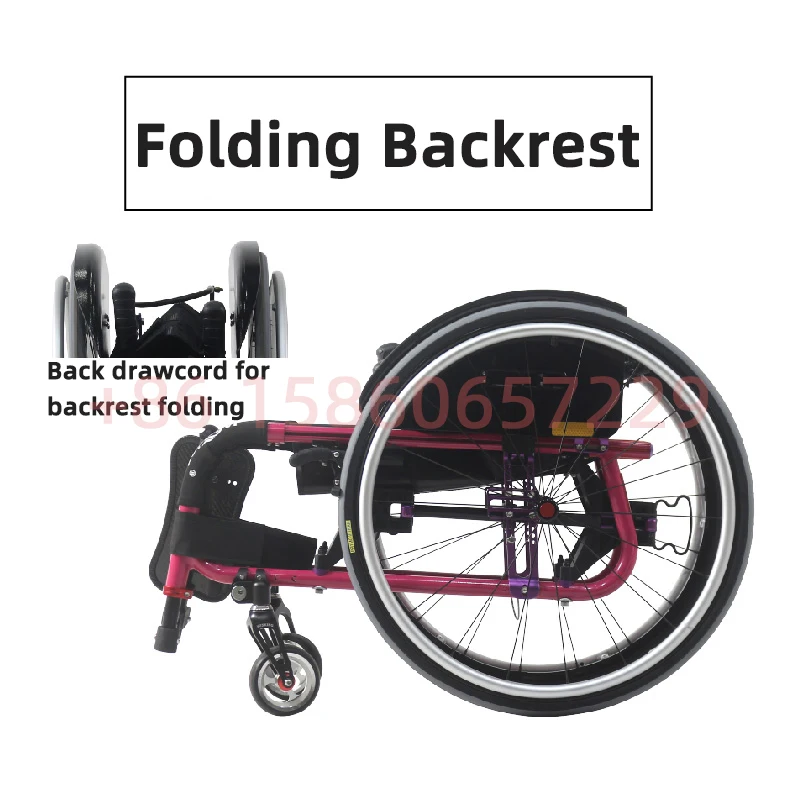 Luxury Multi-size customization Multi-color optional Foldable Sports Wheelchair Big wheel quick release Elderly Disabled Scooter