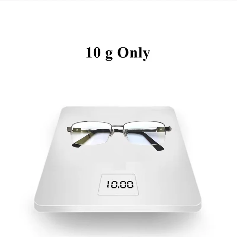 Chashma Pure Titanium Eye Glasses Half Rim Gentlemen Prescription High Quality Optical Eyewear Frame