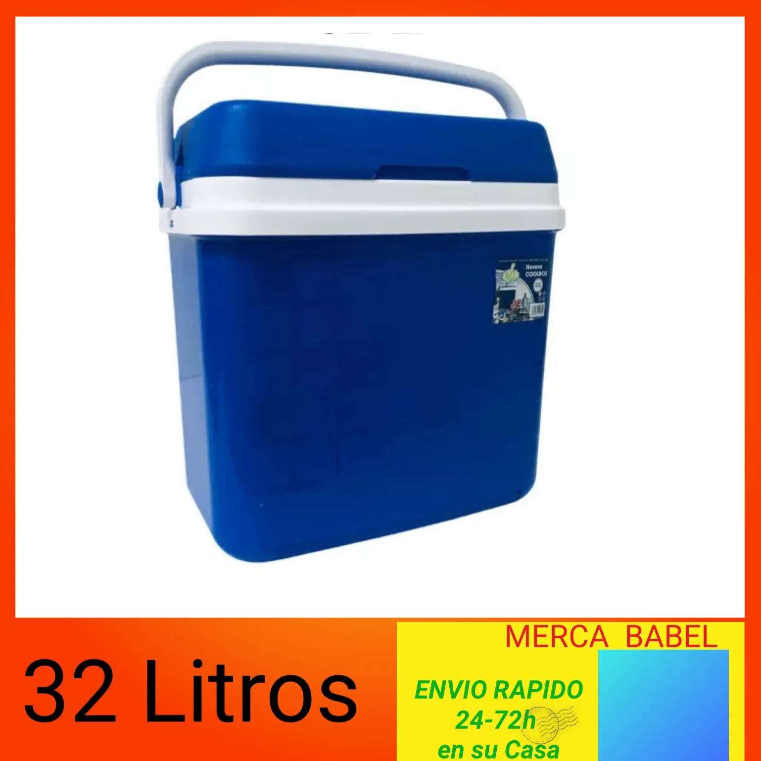 Nevera Portátil De Plástico Rígido Térmico Con Asa Para Mantener Bebidas Y Comida Frías Ideal Para Playa Excursiones Al Aire Libre Jardín Camping Barbacoas Tamaños 10L 16L 25L 32L