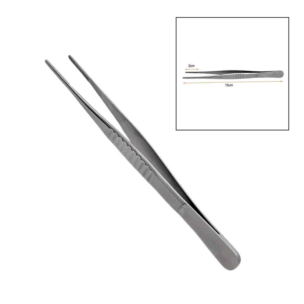 

1pcs Debakey Forceps Atraumatic Tissue Forceps Autoclavable Surgical Tweezers 15cm for Vascular & Dental Procedures