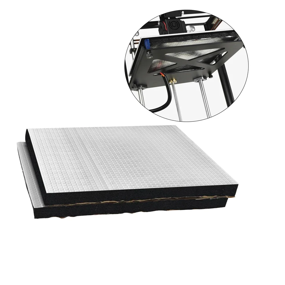 3D Drucker Wärmedämmung Watte 200/220/310mm Heatbed Aufkleberfolie selbstklebende Dämmwatte für Ender 3 Pro Ender 5