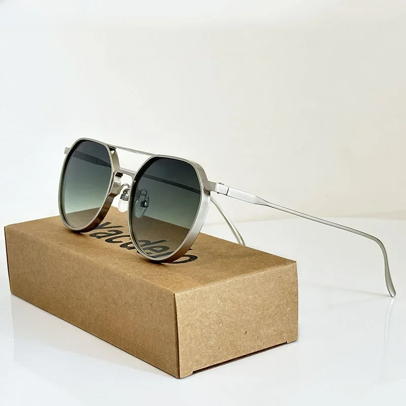 Owalne okulary przeciwsłoneczne dla mężczyzn 2024 Vintage modne okulary designerskie okulary przeciwsłoneczne damskie modne i modne Retro Gafas De Sol Hombre — zdjęcie 2