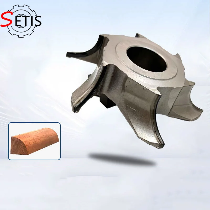 SETIS PCD woodworking fillet cutter end mill with semi-circular arc cutter and 1/4 round bar cutter