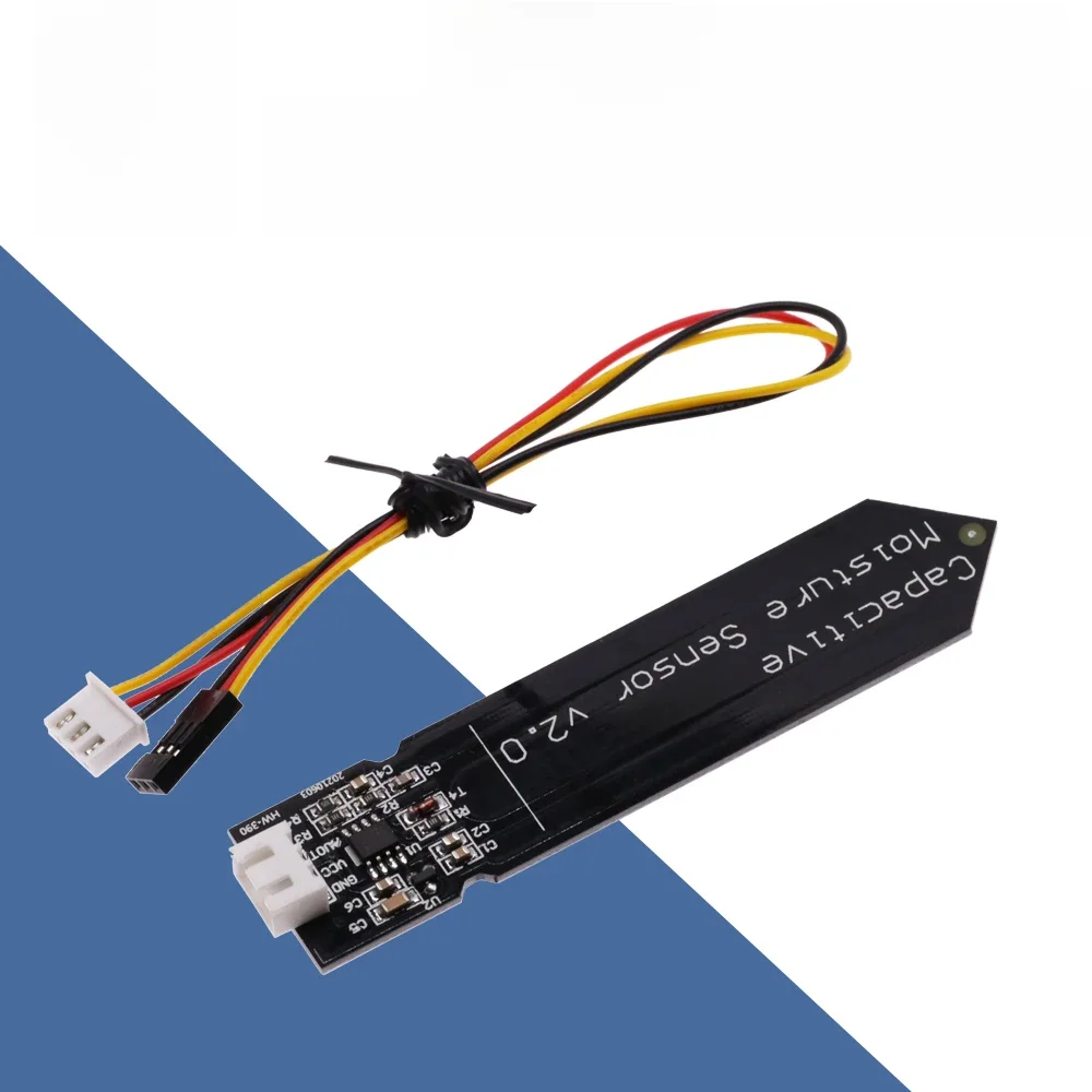 Pojemnościowy moduł czujnika wilgotności gleby niełatwy do korozji Przewód o szerokim napięciu 3,3 ~ 5,5 V Odporny na korozję W / Grawitacja dla Arduino — zdjęcie 2