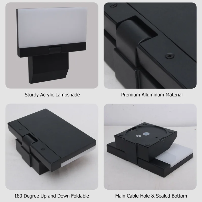 LED Wall Lamp Outdoor Waterproof IP65 Interior Wall Light 180° Rotation Porch Garden Lights  Street Corridor Stairs Lighting 18W