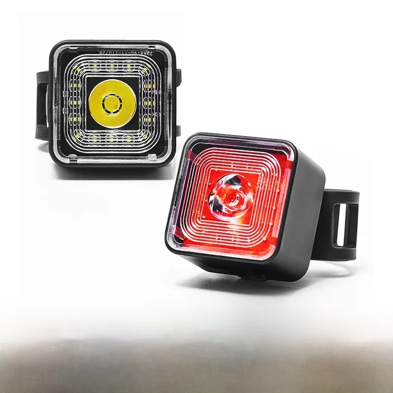 AliExpress Bicycle Smart Brake Sensing Light Front Rear Sets IP66 Waterproof MTB Road Bike Taillight USB Night Cycling Safety Lamp 120LM