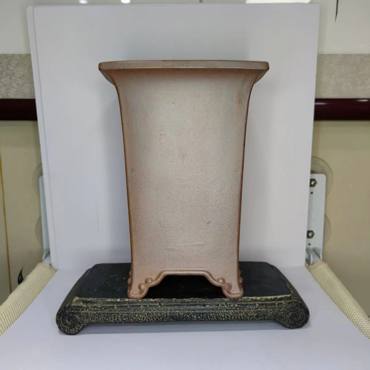 

Square Shaped Hand made High quality Unglazed Cascade Pot&Bonsai Pot