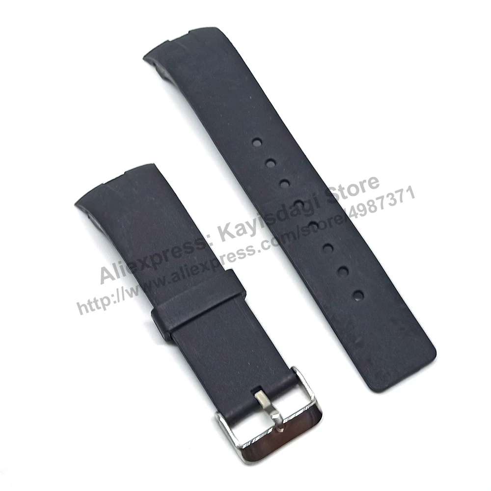 28mm Black Rubber Replacement Watch Band / Strap Compatible for Nautica A34003 , A34001G , A34005G , N13519G , N13523G