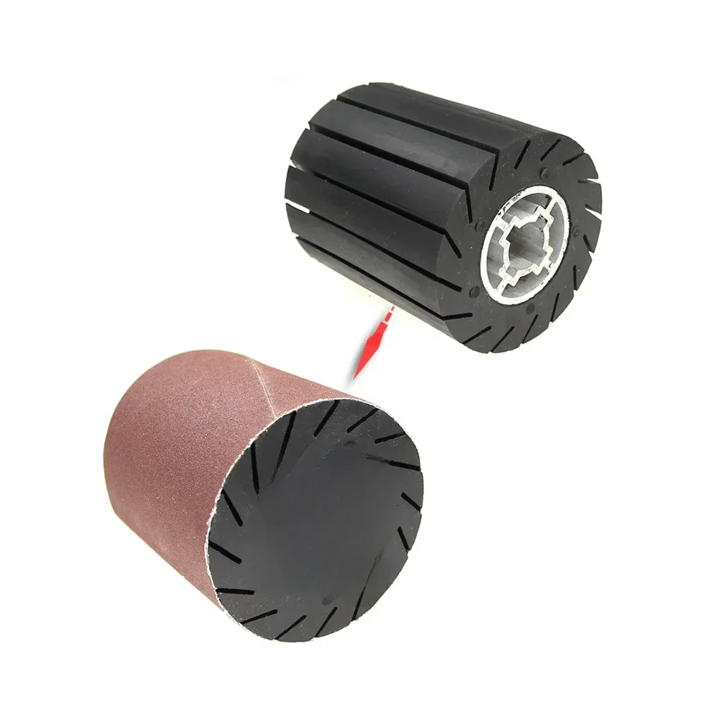 90*100*19mm Gumowy bęben do polerowania Rolka M14 Adapter do szlifierki elektrycznej Opaski szlifierskie — zdjęcie 2