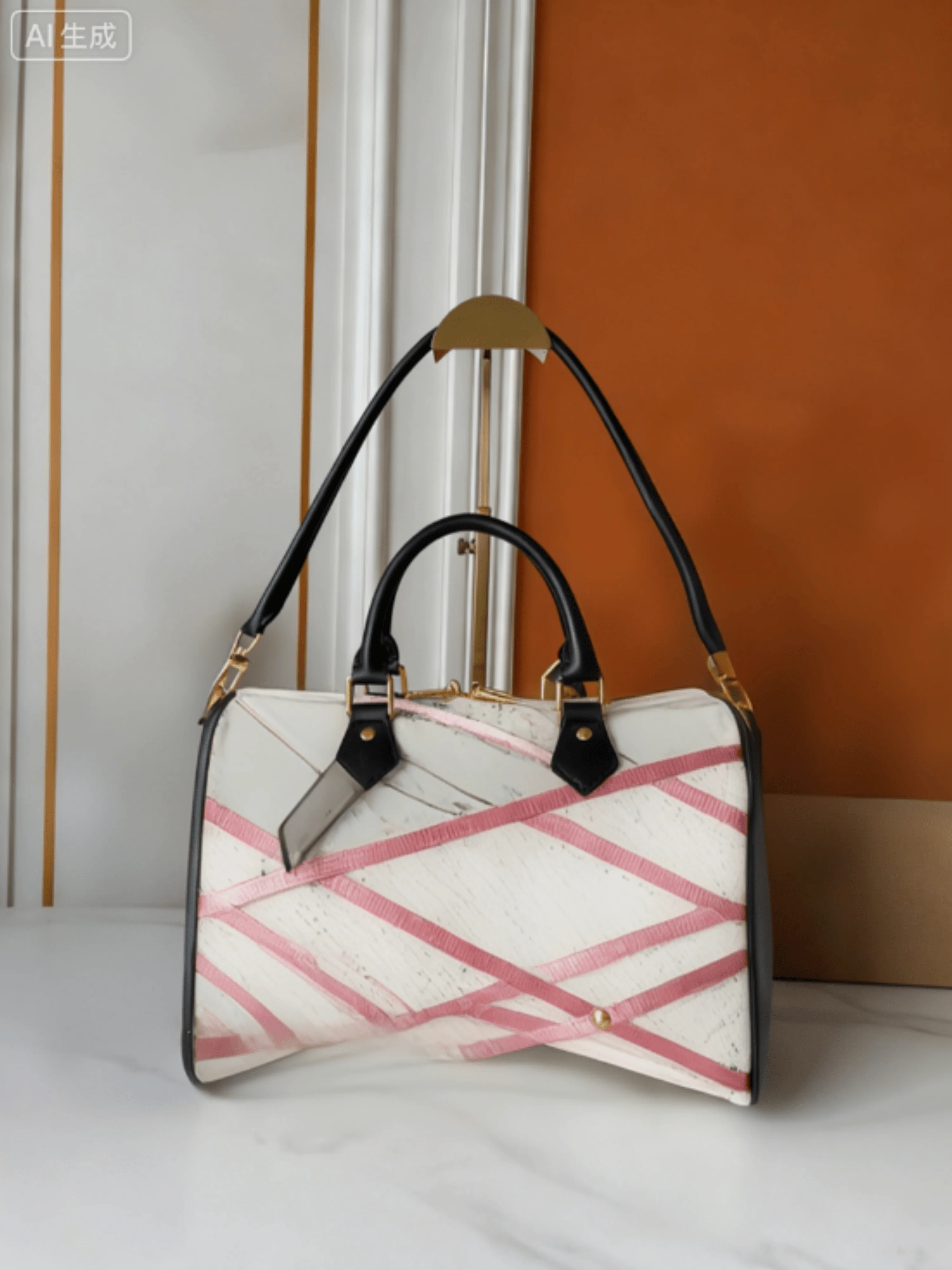 

2026 Women Bag New Fashion Canvas Printed Vintage Classic Practical Soft Leather Casual Low-profile Ladies Bag 30*21cm