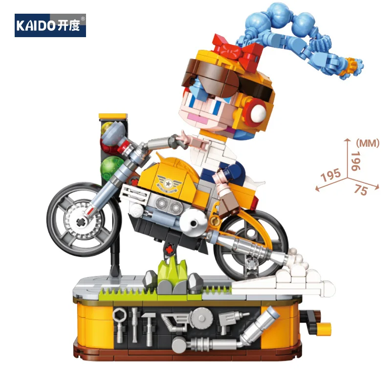 New Youth Party Cartoon Trojan Horse Knight Cupid Motorcycle Girl Small Particle Puzzle Assembled Children's Toy Building Blocks